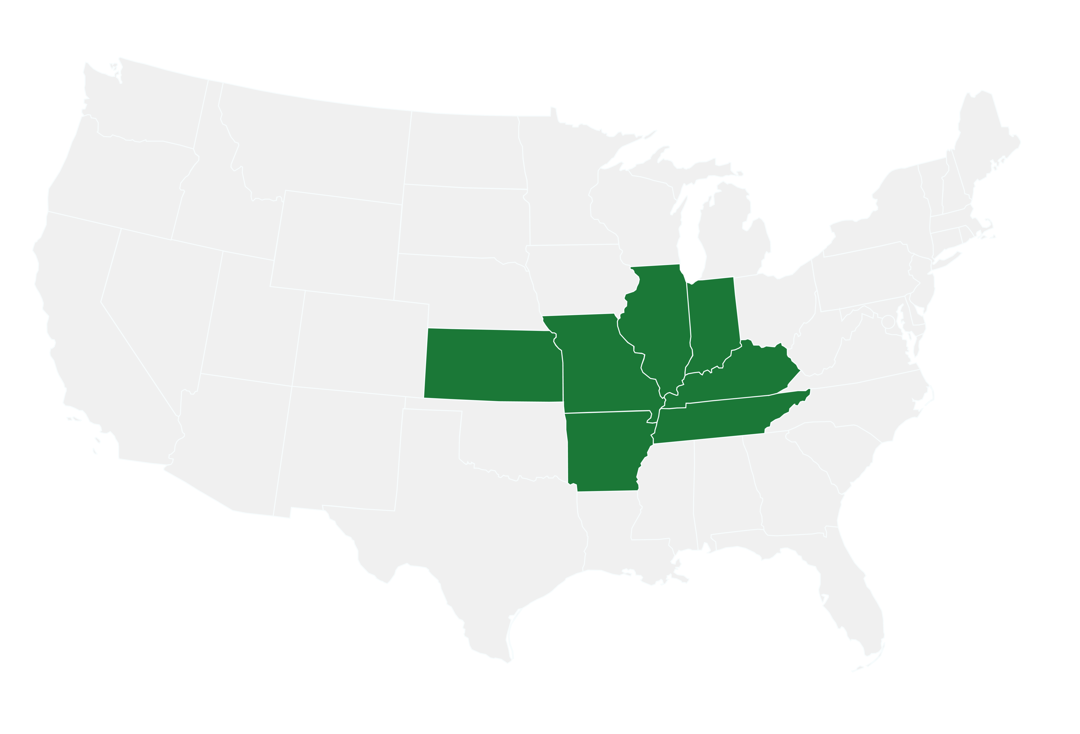 Satellite States Coverage Map